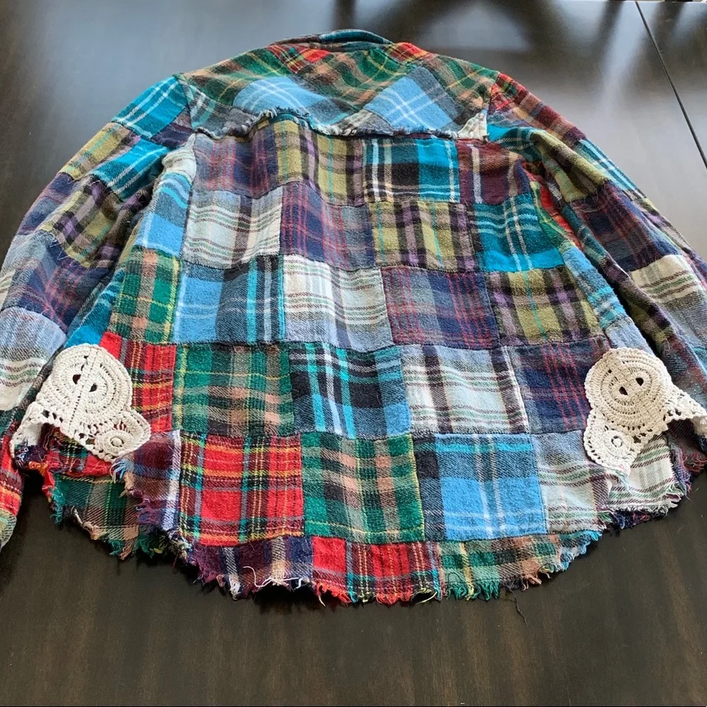 Free People Lost in Plaid Flannel (M) - Picture 5 of 8